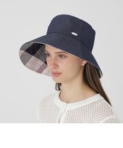 【UVカット】つば広リバーシブルバケットハット