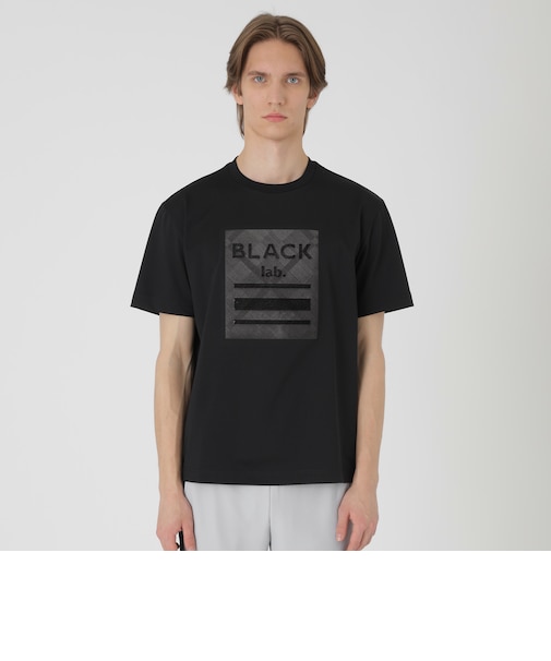 【BLACK lab.】テクスチャーミックスグラフィックTシャツ