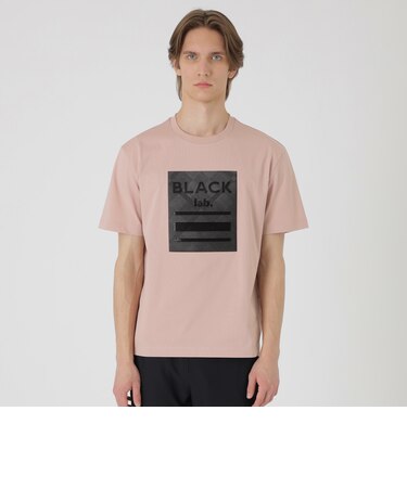 【BLACK lab.】テクスチャーミックスグラフィックTシャツ