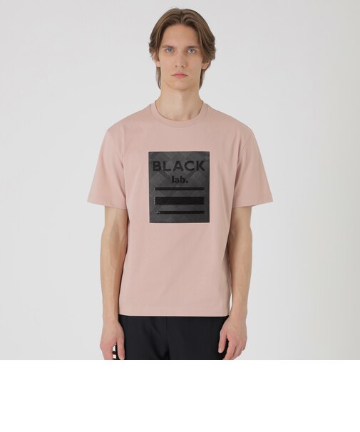 【BLACK lab.】テクスチャーミックスグラフィックTシャツ