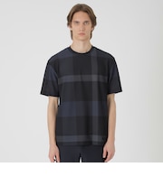 【BLACK lab.】ブリーズメッシュクレストブリッジチェックTシャツ