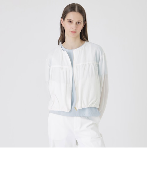 ブルーレーベルクレストブリッジ　エアーナイロンシアーブルゾン ブルーレーベルクレストブリッジ BLUE LABEL CRESTBRIDGE エアー