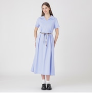 【一部店舗限定】ハイゲージポンチカラーネックドレス