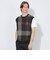 【WEB限定】クレストブリッジチェックメッシュニットベスト