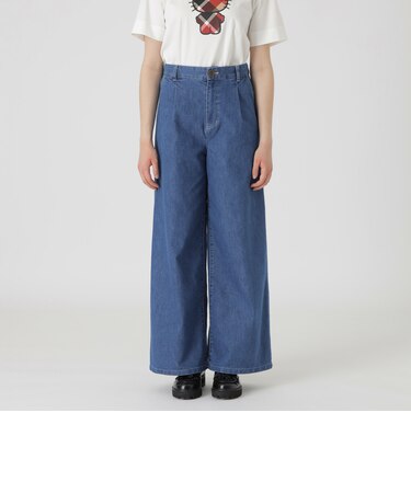 【BLUE LABEL DENIM】【接触冷感】ワイドパンツ