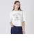 プレーティングシルケットスムースグラフィックロゴTシャツ