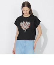 【WEB限定】チュールハートTシャツ