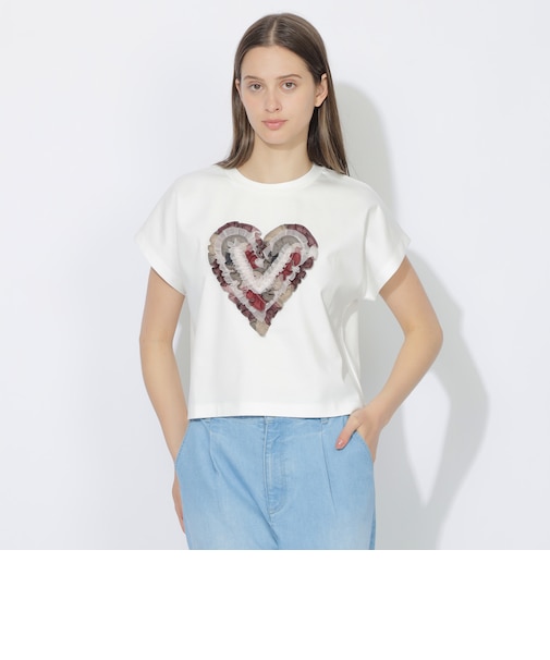 【WEB限定】チュールハートTシャツ