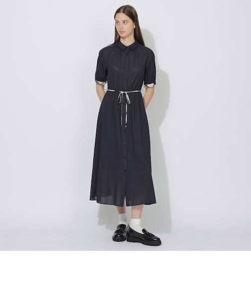 【WEB限定】コットンエアークロスシャツドレス