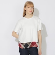 【WEB限定】ヘムチェックTシャツ