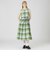 【一部店舗限定】クレストブリッジチェックコットンリネンマキシドレス
