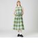 【一部店舗限定】クレストブリッジチェックコットンリネンマキシドレス