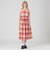 【一部店舗限定】クレストブリッジチェックコットンリネンマキシドレス