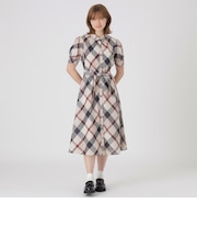 クレストブリッジチェックカラミクロスドレス