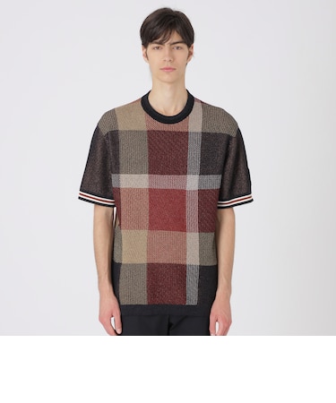 【10th ANNIVERSARY】ツィーディークレストブリッジチェックニットTシャツ