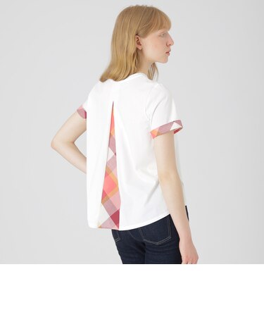 【一部店舗限定】バックチェック切り替えTシャツ