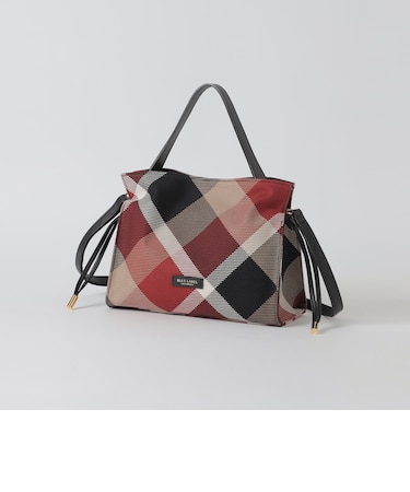 クレストブリッジチェックカルゼギャザーバッグ