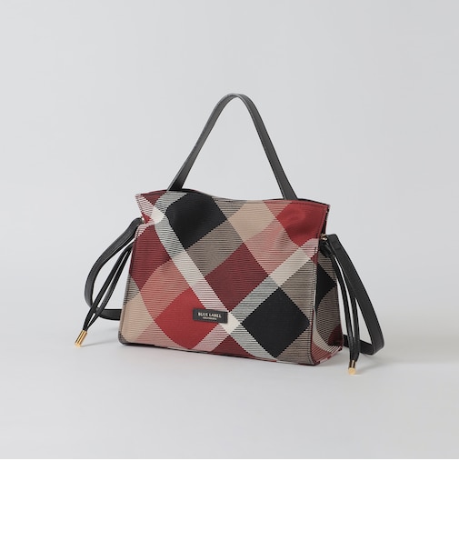 クレストブリッジチェックカルゼギャザーバッグ