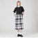 【一部店舗限定】クレストブリッジチェックライトクロッシングツイルコンビドレス