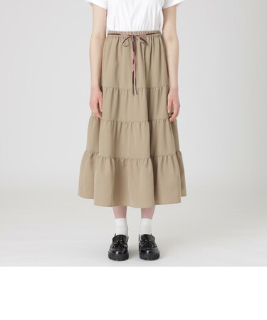 【一部店舗限定】エアロツイルティアードスカート