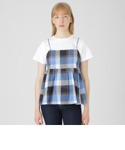 【一部店舗限定】クレストブリッジチェックキャミコンビ