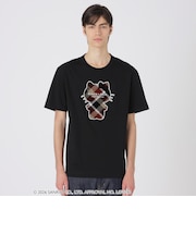 【ハローキティコラボ】クレストブリッジチェックシルエットキティTシャツ