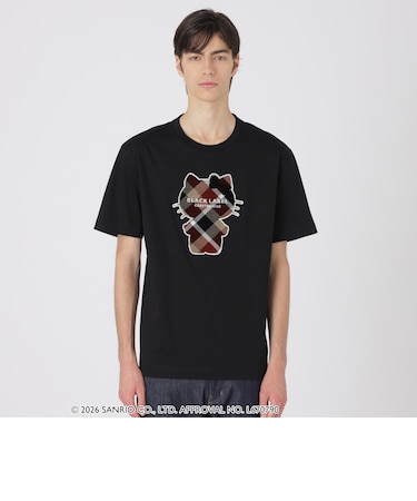 【ハローキティコラボ】クレストブリッジチェックシルエットキティTシャツ