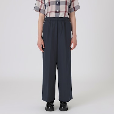 【はっ水】【接触冷感】【UVカット】ストレッチプルーフクロスワイドパンツ