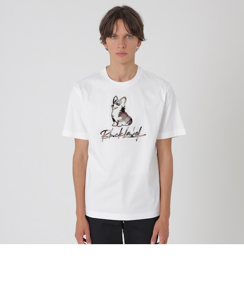 ハブラシコーギーTシャツ｜ブルーレーベルブラックレーベルクレスト