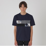 パネルパッチワークプラチナポンチTシャツ
