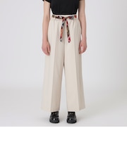 【一部店舗限定】ハイカウントナノストレッチワイドパンツ