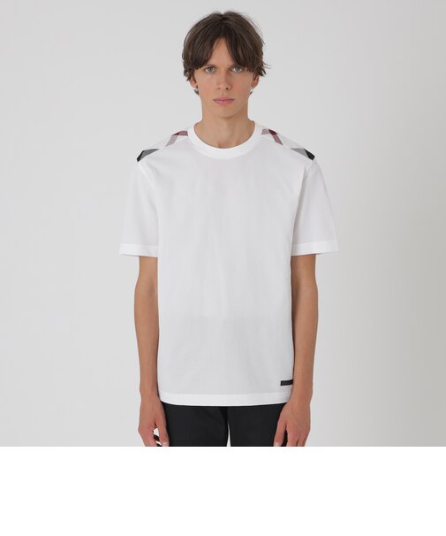 ハイゲージサッカーショルダーチェックTシャツ