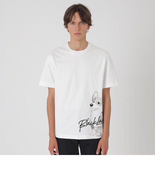 ピーキングコーギーTシャツ｜ブルーレーベルブラックレーベルクレスト