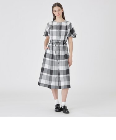 【一部店舗限定】クレストブリッジチェックライトクロッシングツイルドレス