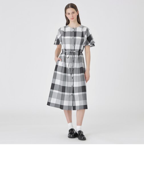 【一部店舗限定】クレストブリッジチェックライトクロッシングツイルドレス