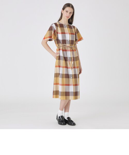 クレストブリッジチェックライトクロッシングツイルシャーリングドレス 一部店舗限定】クレストブリッジチェックライトクロッシングツイル