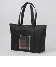【一部店舗限定】パーシャルクレストブリッジチェックツイルトートバッグ