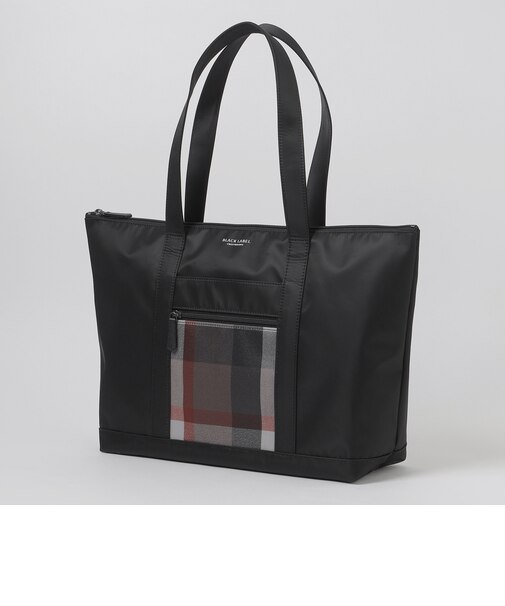 【一部店舗限定】パーシャルクレストブリッジチェックツイルトートバッグ