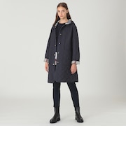 【一部店舗限定】クレストブリッジチェックキルティングコート