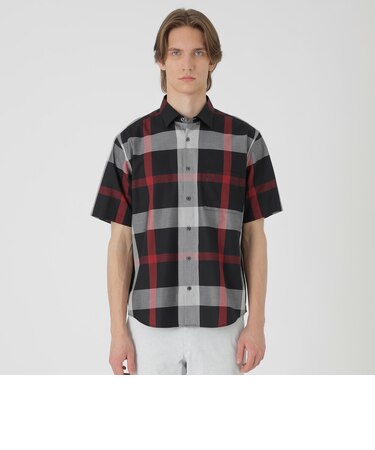 【一部店舗限定】クレストブリッジチェックツイルハーフスリーブシャツ