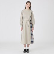 【一部店舗限定】パーシャルチェックポンチドレス