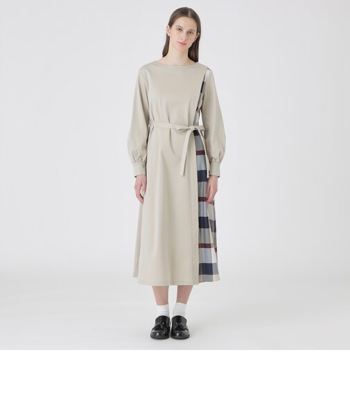 【一部店舗限定】パーシャルチェックポンチドレス