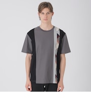 【一部店舗限定】ストライプパッチワークTシャツ