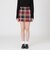 【阪急限定】クレストブリッジチェックウールポリエステルミニスカート