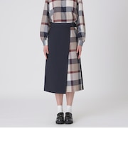 【一部店舗限定】パーシャルチェックガウチョパンツ
