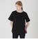 プレーティングシルケット天竺サイドチェックTシャツ