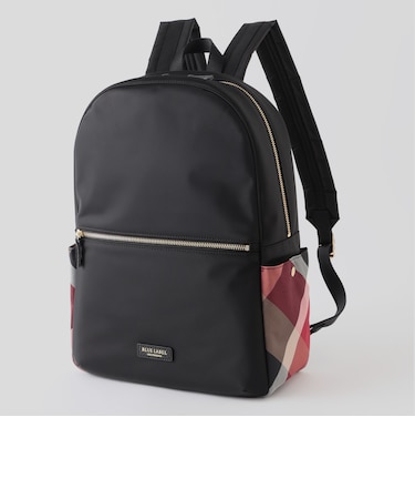 パーシャルクレストブリッジチェックナイロンバックパック