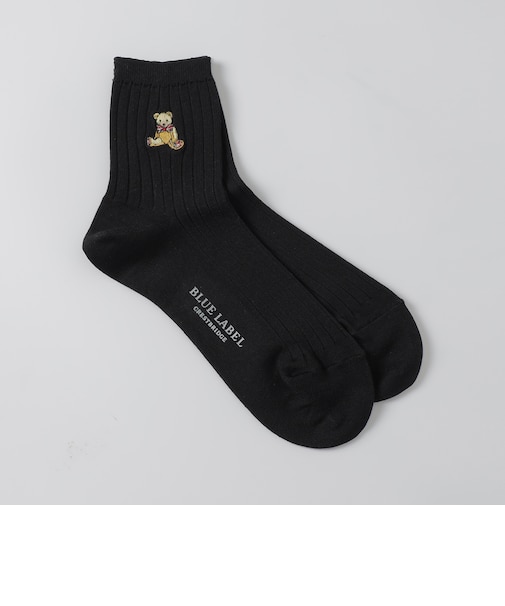 BEAR刺繍ソックス