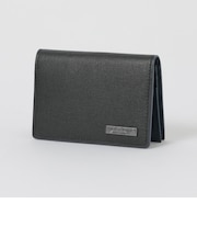 バイカラークレストブリッジチェックカードケース