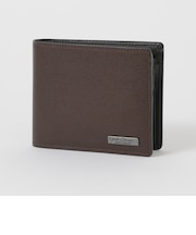 バイカラークレストブリッジチェック2つ折りウォレット